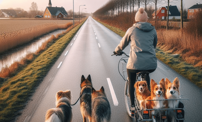 hund på cykel